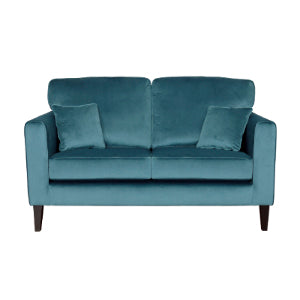 Two Seater Teal  Velvet Sofa