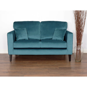 Two Seater Teal  Velvet Sofa