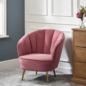 Shelby Chair - Pink - grey