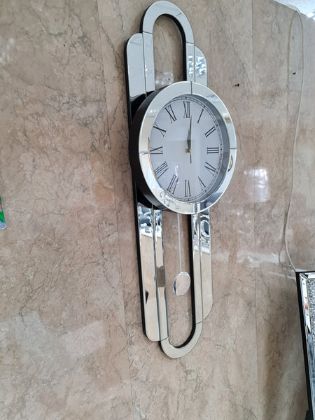 Plain Mirrored Hanging Wall Clock