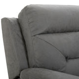 Justin Grey Fabric Power Reclining 3+2 Seater Sofa