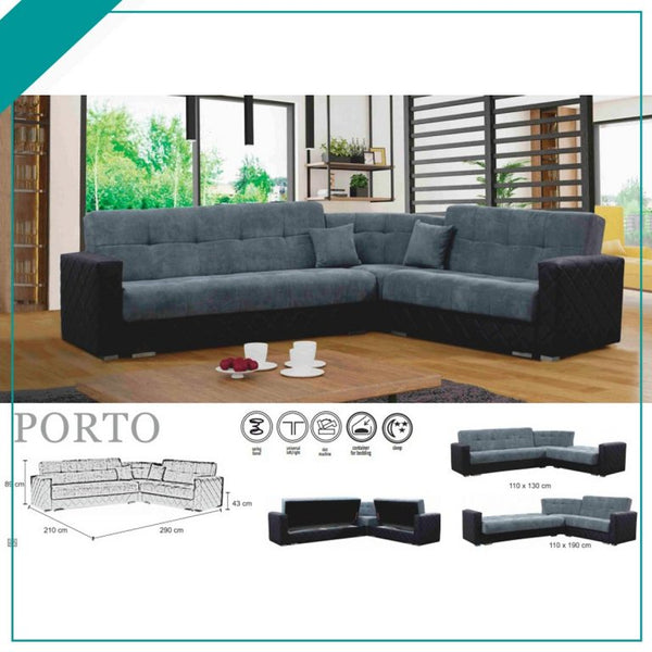 PORTO CORNER SOFA BED