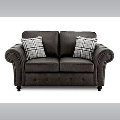 Large Romeo Sofa 3 + 2 Leather Faux Suite Black Sofa