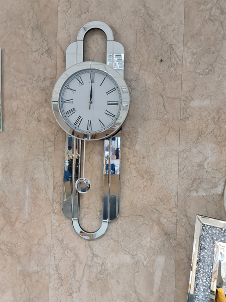 Plain Mirrored Hanging Wall Clock