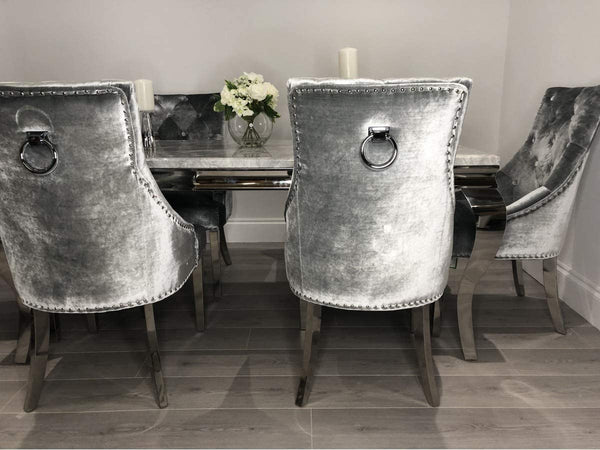 Marmo Grey Dining Table And Chairs