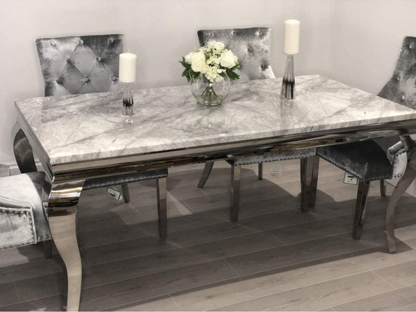 Marmo Grey Dining Table And Chairs