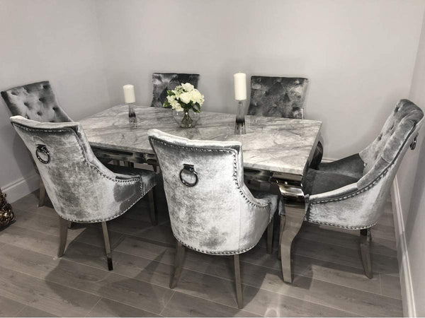 Marmo Grey Dining Table And Chairs