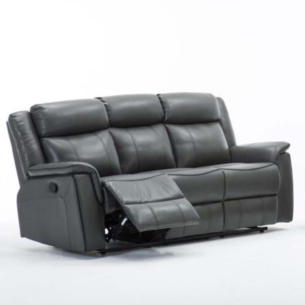 PHOENIX 3 + 2 LEATHER AIR SOFA SET - GREY