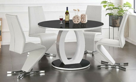 Marina leather dining chairs