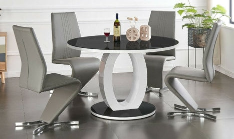 Marina leather dining chairs