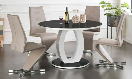 Marina leather dining chairs