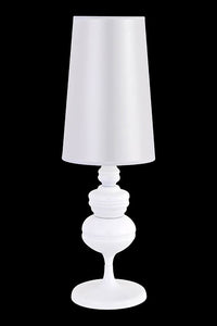 Moroccan White Table Lamp