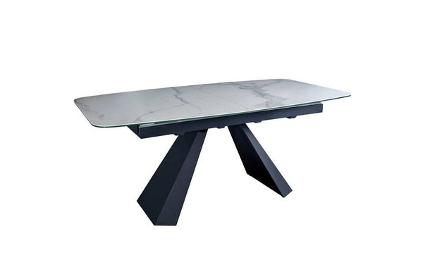 White Ceramic Extendable Dining Table