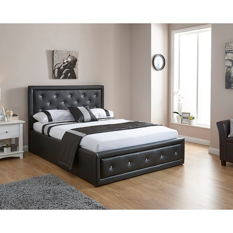 Rohan Leather (Pu) Ottoman Storage Bed Frame