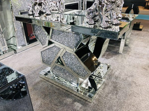 Crushed Diamond Console Table