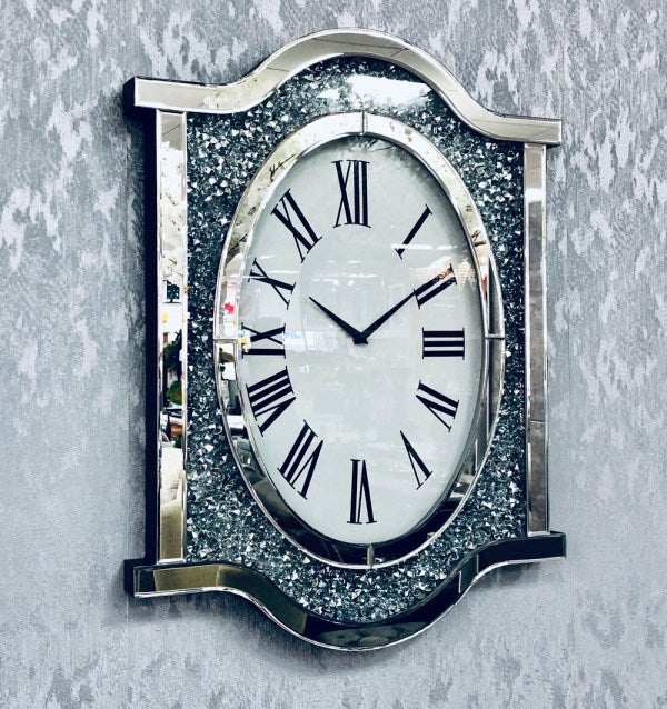 Crushed Diamond Wall Clock