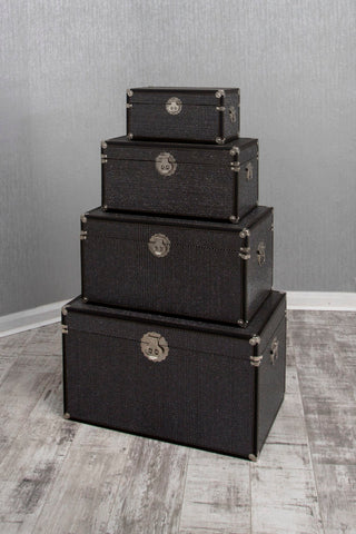 Black Storage Box Set of 4