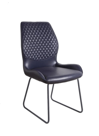 Surmani Grey Leather Dining Chairs