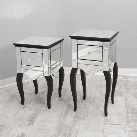 BRAND NEW MIRRORED BEDSIDE TABLE