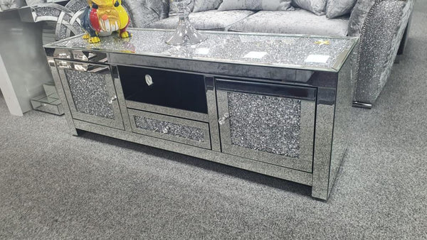 Full  Crushed Diamond TV Unit