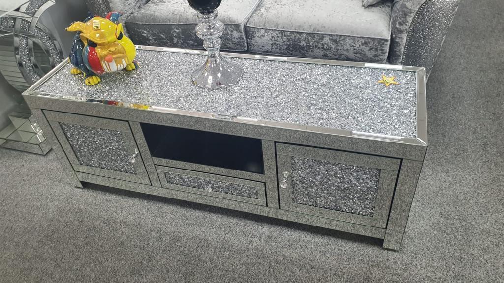 Full  Crushed Diamond TV Unit