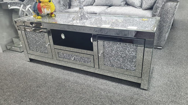 Full  Crushed Diamond TV Unit