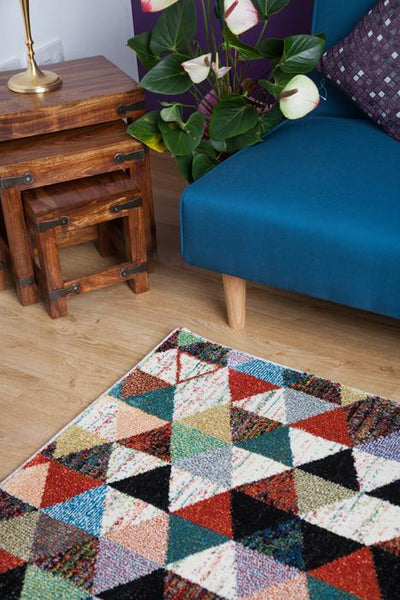 Rainbow Triangle Rug