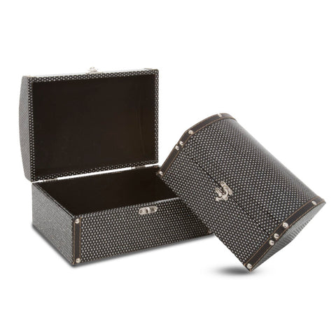 Black Jewellery Box Set of 2