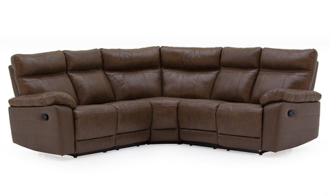 Corner Group Sofa Leather - Brown