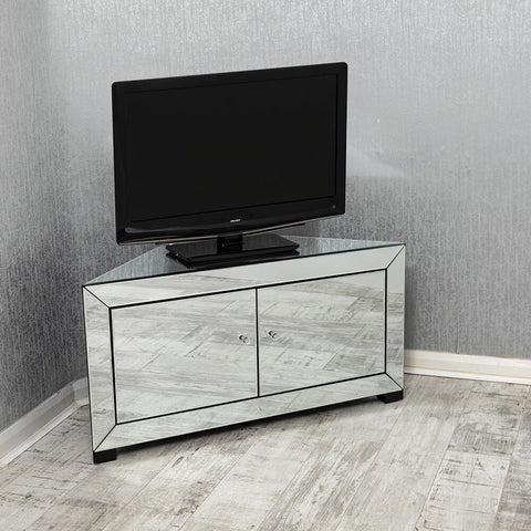 Corner Mirror TV Unit