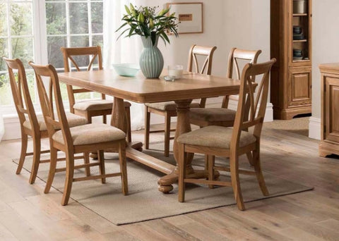 Carmen Extending Dining Table+ 6 Dining Chairs