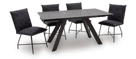 Flavia Dining Table Extending 1600/2400 +6 DINNING CHAIR'S