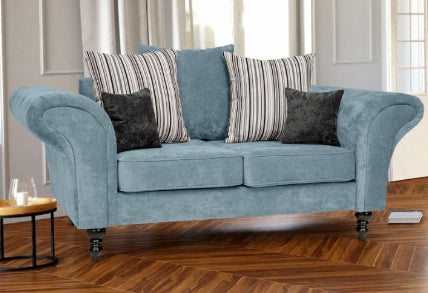 Knightsbridge Sky Blue Fabric Sofa Collection