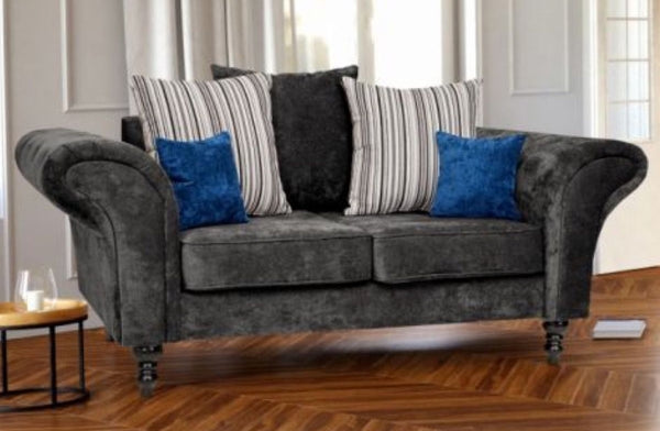 Knightsbridge Charcoal Grey Fabric Sofa Collection