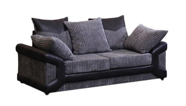 Dino Black And Grey Fabric Sofa Collection