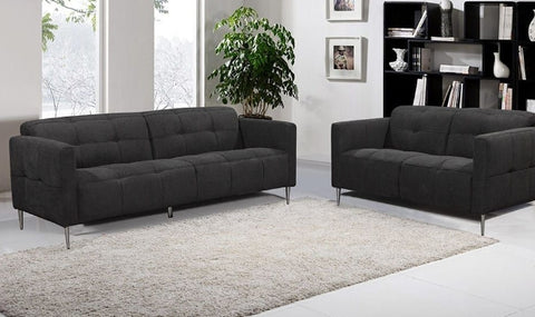 Empire Black Fabric Sofa Collection