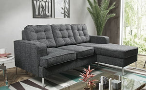 Soho Fabric Sofa Grey Universal L Shape Corner