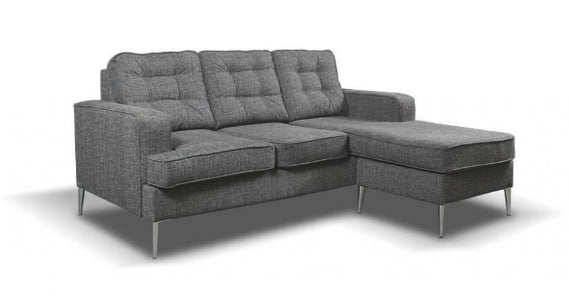 Soho Fabric Sofa Grey Universal L Shape Corner