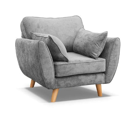 Connection Zinc Fabric Sofa Grey Collection