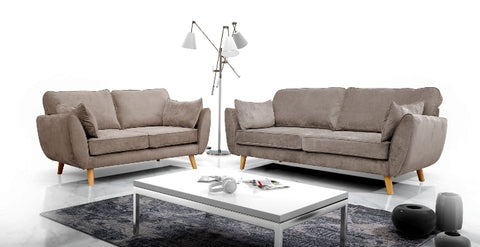 Connection Zinc Fabric Sofa Mink Collection