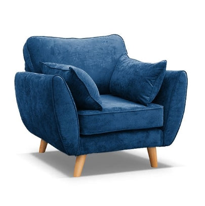 Connection Zinc Fabric Sofa Blue Collection