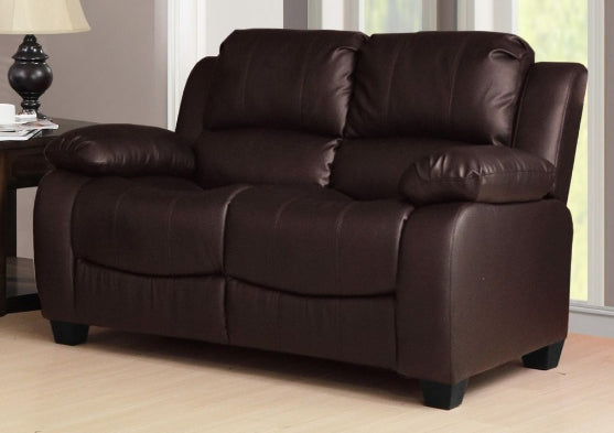 Valerie Leather Sofa Brown Static Collection