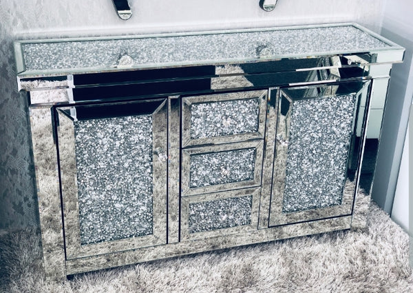 Crushed Mirror Sideboard / Tv Unit