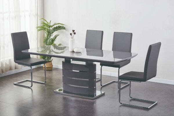 Butterfly grey  extendable dining table