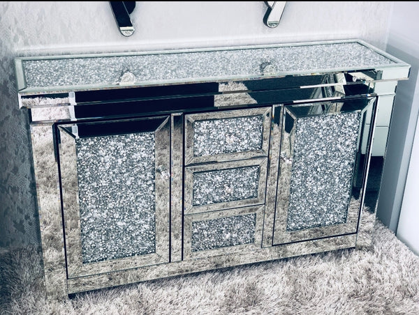 Crushed Mirror Sideboard / Tv Unit