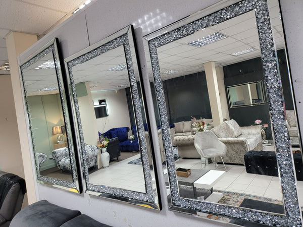 Crushed Glass Wall Mirror