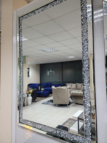 Crushed Glass Wall Mirror