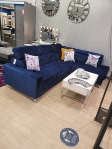 Gulia Blue Sofa Bed With storage