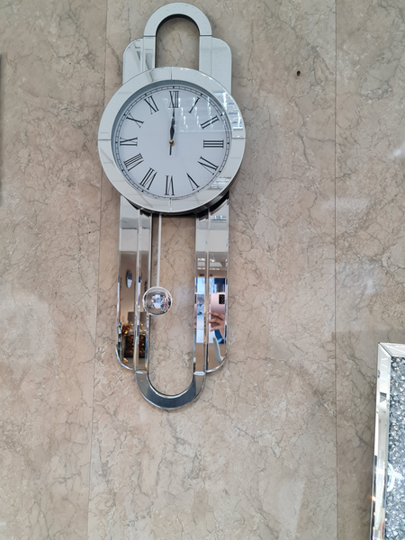 Plain Mirrored Hanging Wall Clock