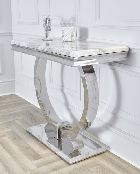 Ariana – Grey Marble Console Table